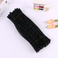 DIY Children Education Toy 30cm Single Color Chenille Stems glitter Pipe Cleaner For Art